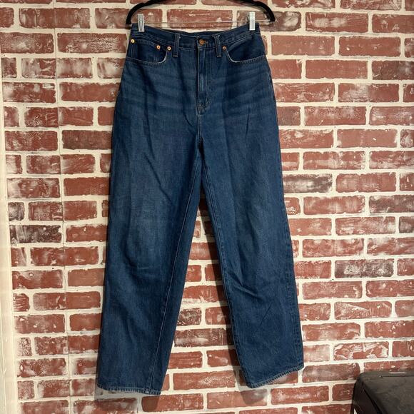 Madewell Womens Baggy Straight Jeans size 28” Preowned euc. - Picture 1 of 9